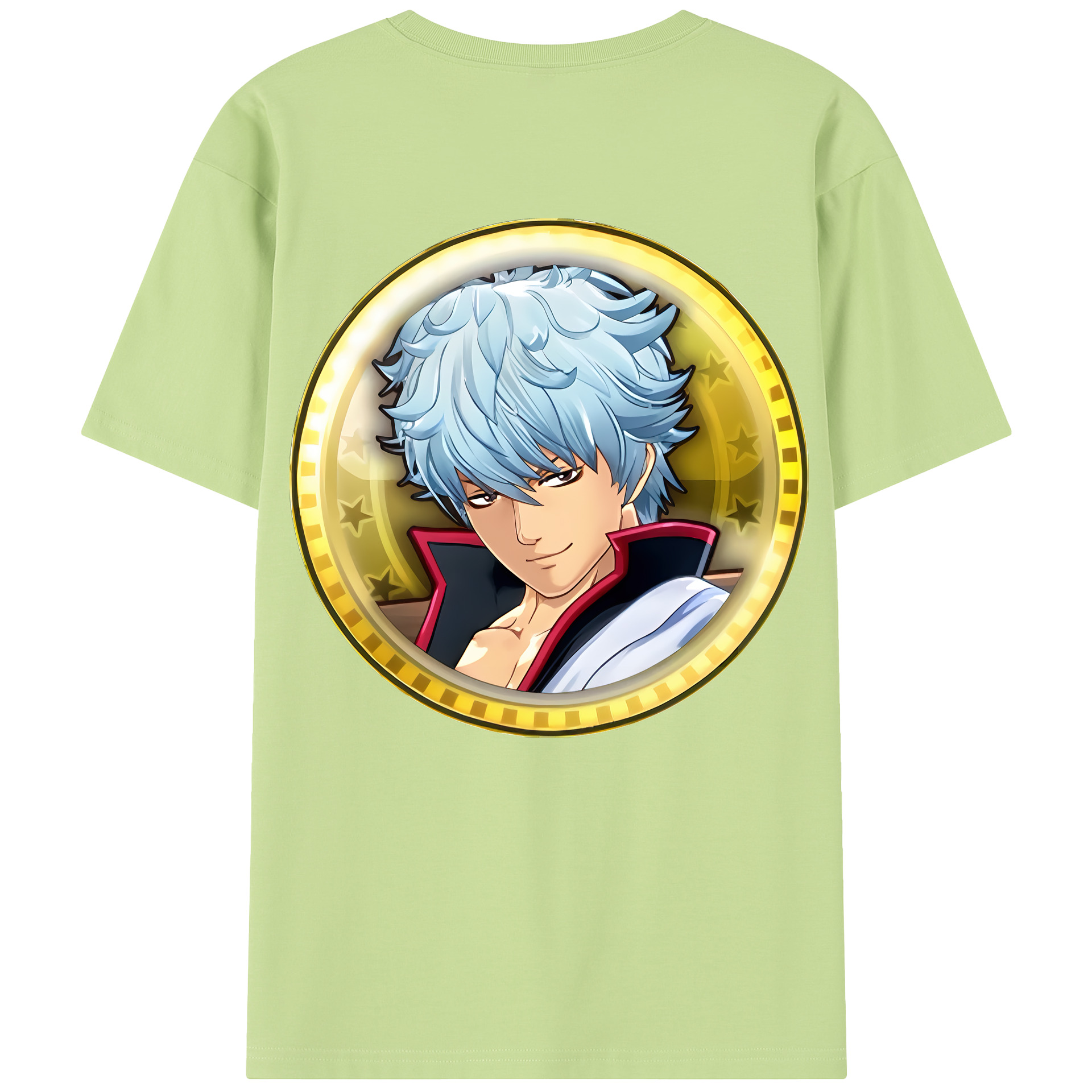 （画像用） ぎんたま 坂田銀時（さかたぎんとき） 神楽 志村新八（しむら しんぱち） GINTAMA Sakata Gintoki Kagura Shimura Shinpachi 綿100％半袖Tシャツ（背面プリント）